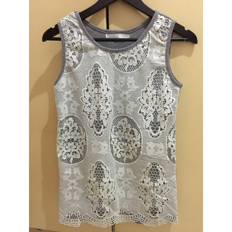 love & bravery lace top