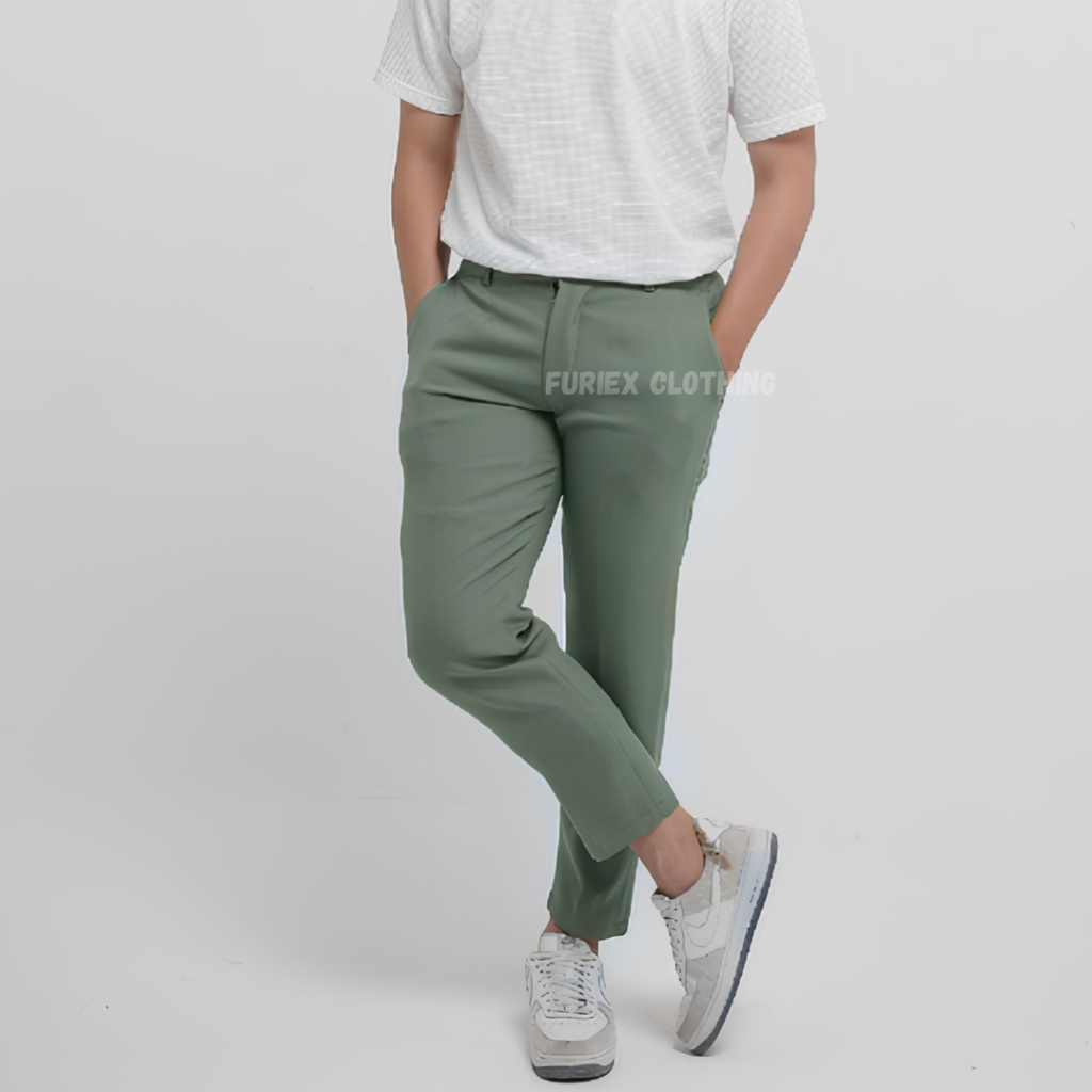 ANKLE PANTS CELANA ANKLE PANTS PANJANG PRIA CELANA ANKLE PANTS SLIM FIT CELANA SIRWAL