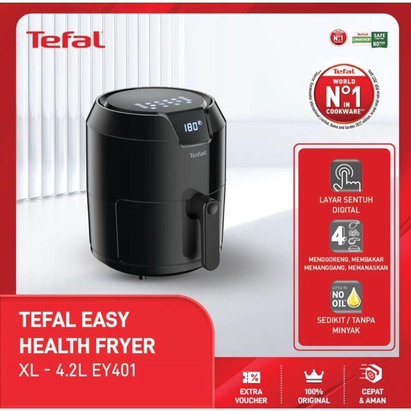 Tefal Digital Easy Health Fryer XL 4.2L / Air Fryer Tefal