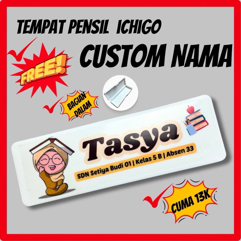 

Tempat Pinsil Ichigo FREE Custom Nama