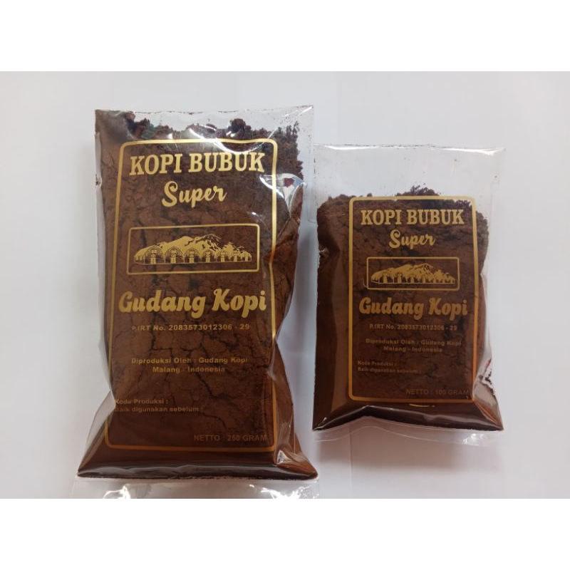 

Kopi Bubuk Super Cap Gudang Kopi Robusta Murni Asli Istimewa