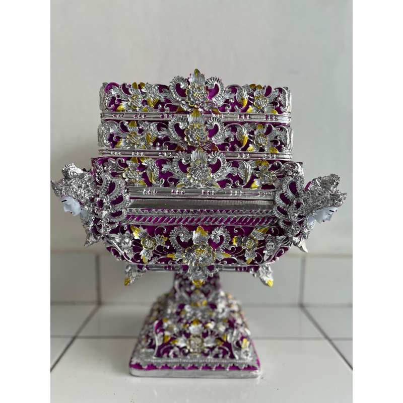 Dulang dewi susun 3 ungu silver
