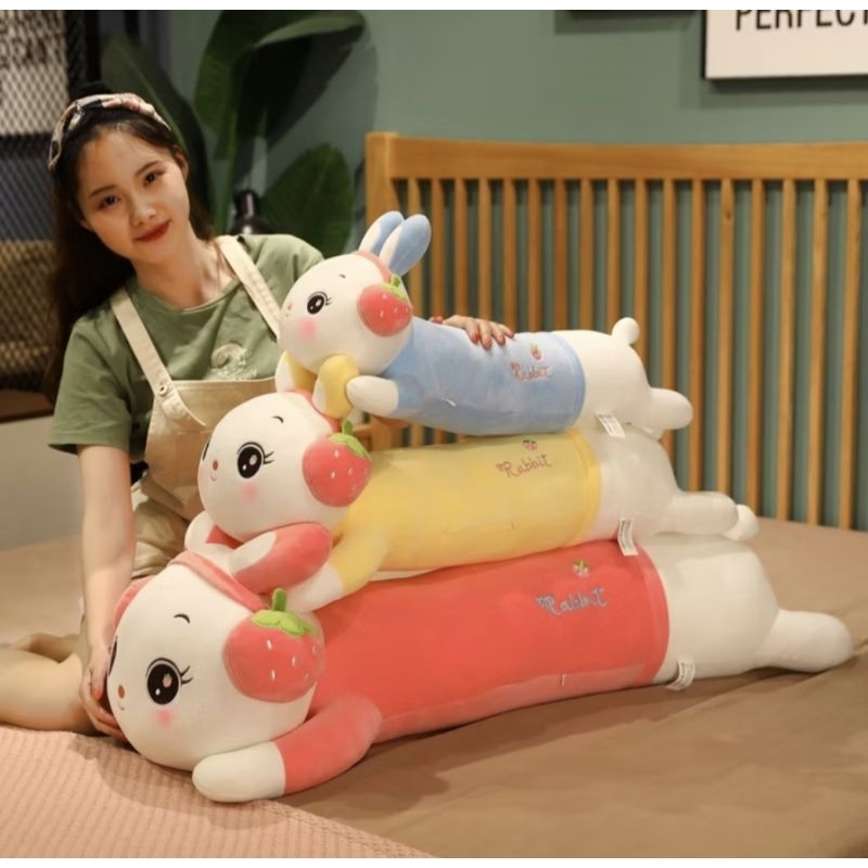 RB Bantal guling Rabit jumbo wokmen guling kelinci ukuran 1 mter AST