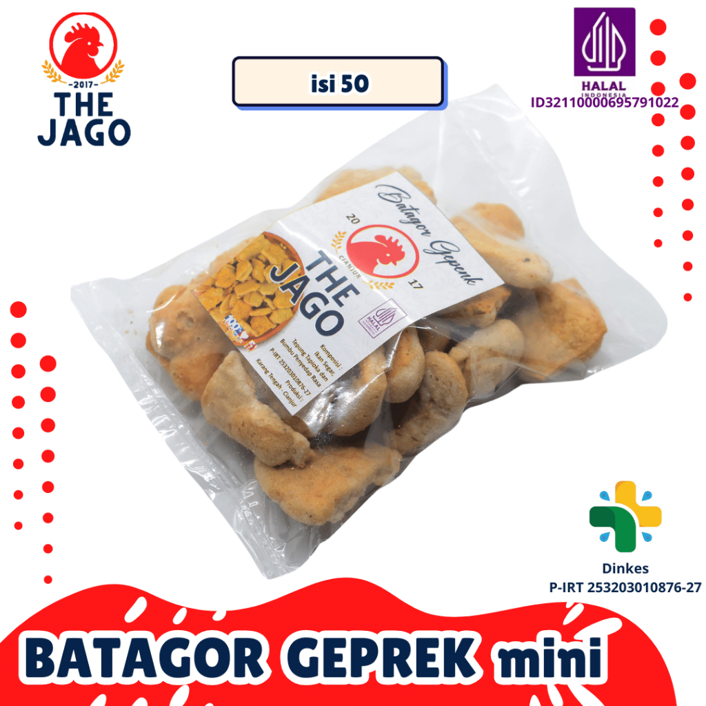 

The Jago - Batagor Geprek Mini Seblak Toping Baso Aci Ikan Tengiri Asli Termurah Asli Bandung