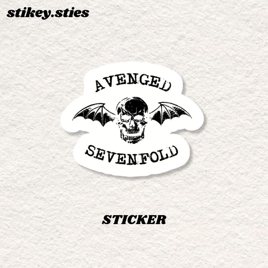 

STICKER A7X AVENGED SEVENFOLD AESTHETIC BRAND ANTI AIR VINYL / STIKER HELM LAPTOP HP MOTOR TUMBLR TAS KOPER