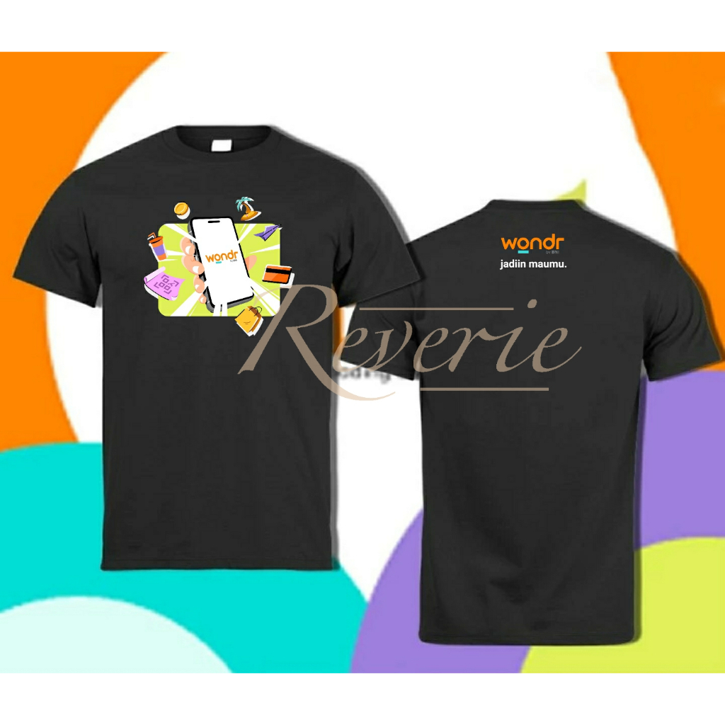 KAOS TSHIRT WONDR JADIIN MAUMU BAJU SERAGAM WONDER JUMAT KARYAWAN STAFF BANK NEGARA INDONESIA