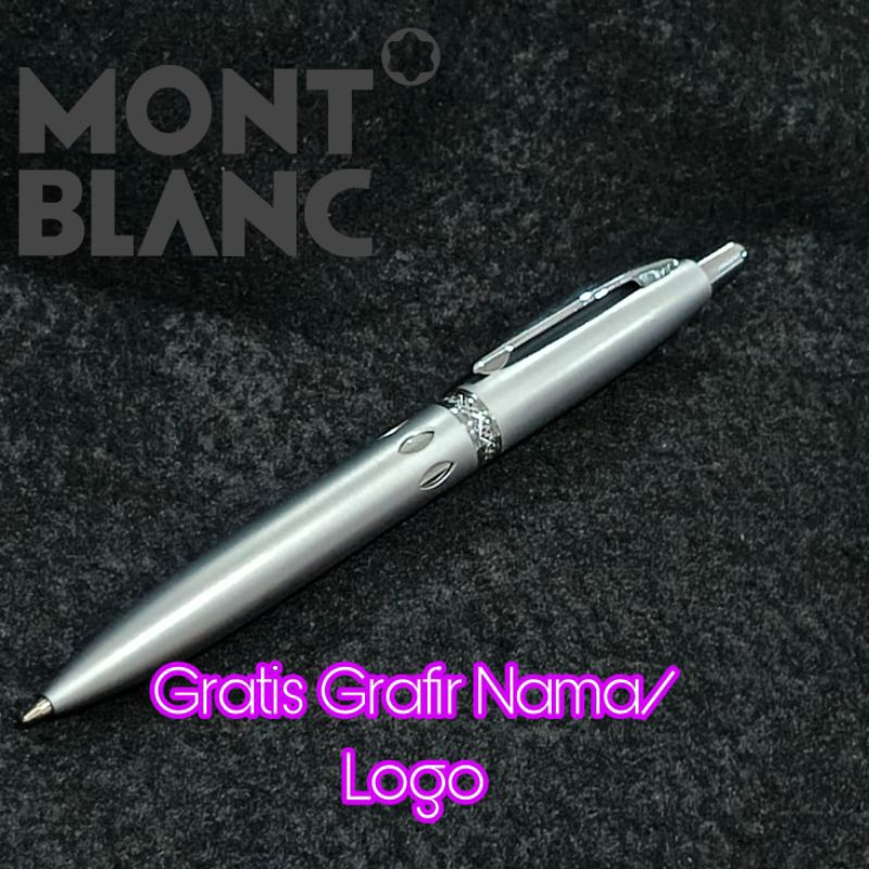 

pensil mekanik stainles montblanc mewah exclusive gratis grafir nama