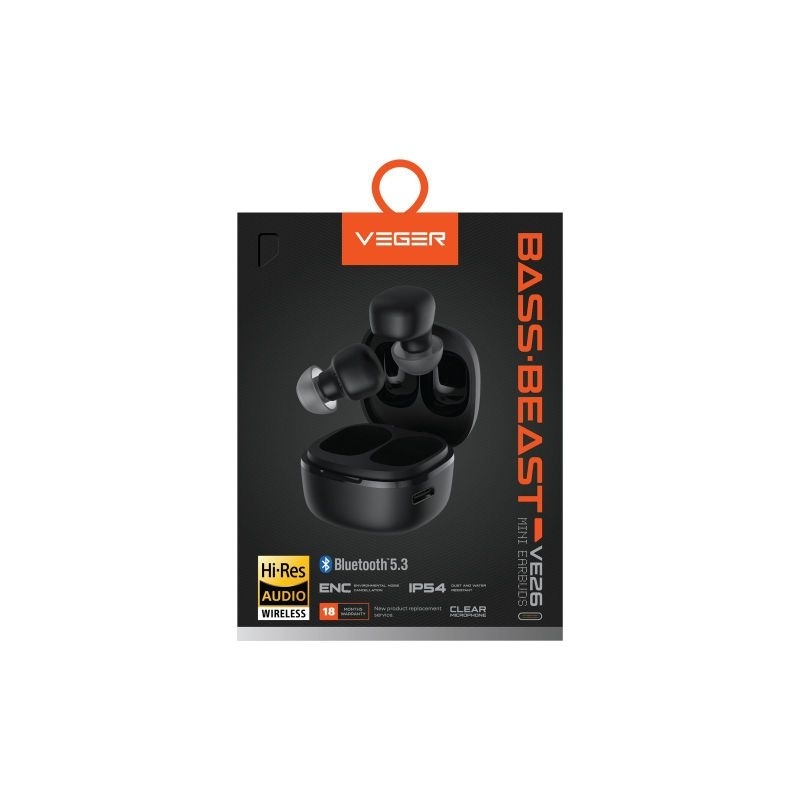 VEGER VE-26 TWS / WIRELESS EARPHONE BLUETOOTH 5.3 VEGER VE-26 TWS