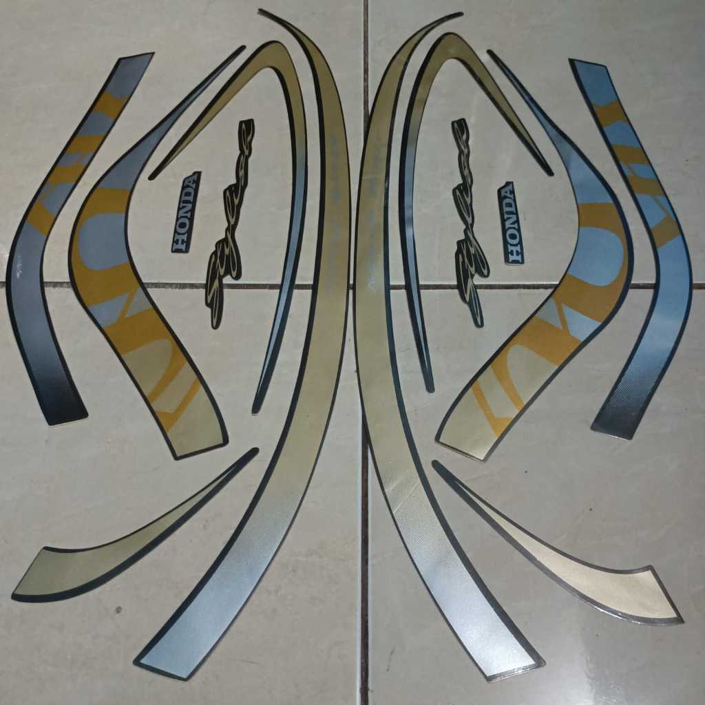 stiker striping honda scoopy stylish 2021 grey brown lis body standar berkualitas original