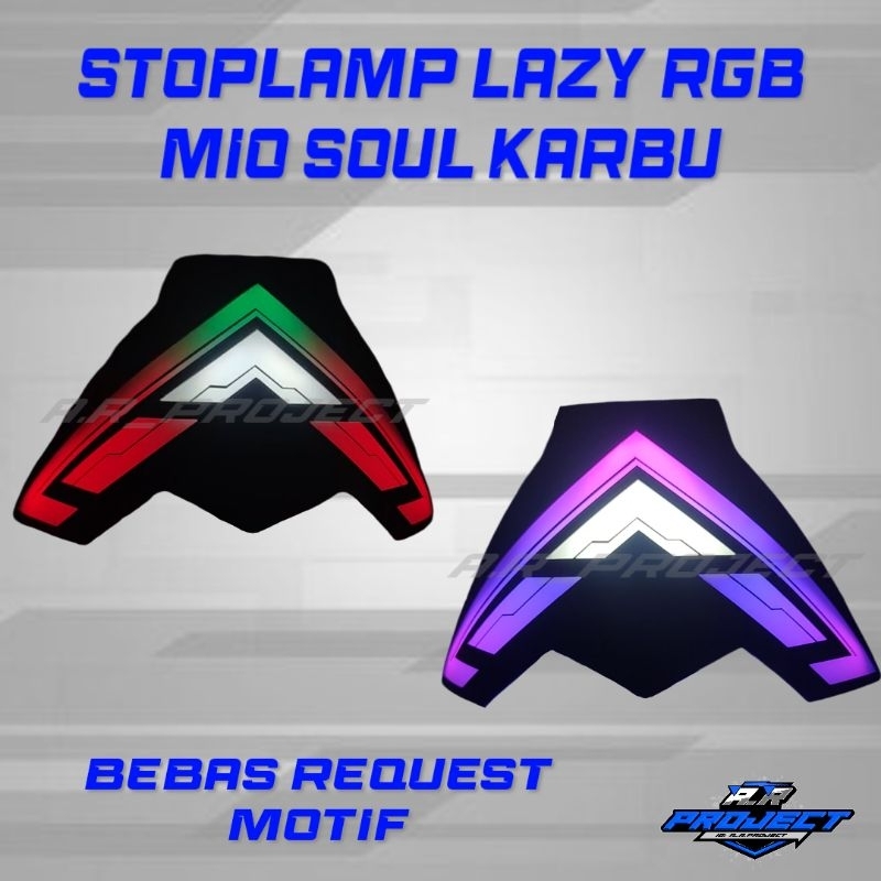 Lampu Stoplamp Lazy Malas RGB Android Mio Soul Karbu Lampu Stop Lampu Rem Variasi