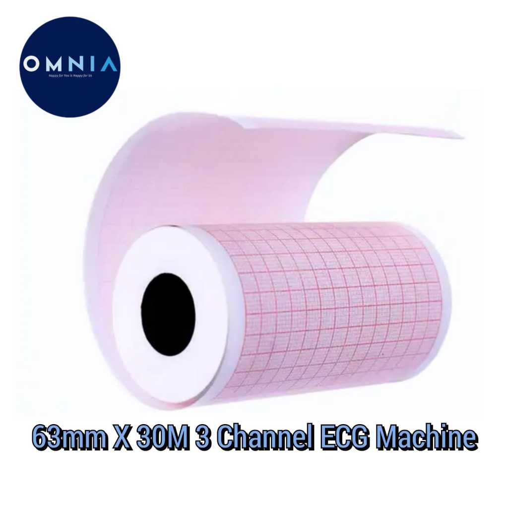 Kertas ekg / 63 x 30m / 63mm x 30m / kertas ekg fukuda roll / kertas ekg fukuda / fukuda JunDW
