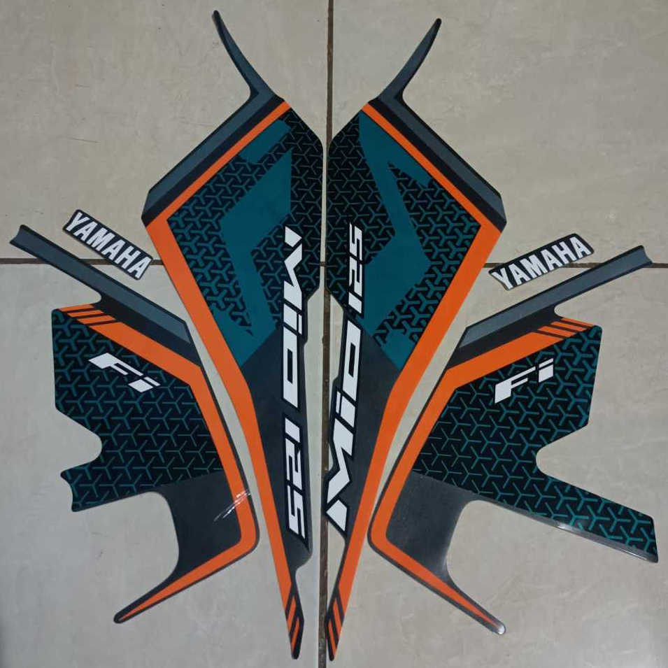 stiker striping yamaha mio m3 mio 125 m3 2019 biru dongker lis body standar berkualitas original