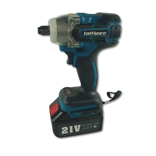 Taffware Impact Wrench Cordless Brushless 21V / Mesin Bor Impact Pembuka Baut Impek Cordless Bor Cas