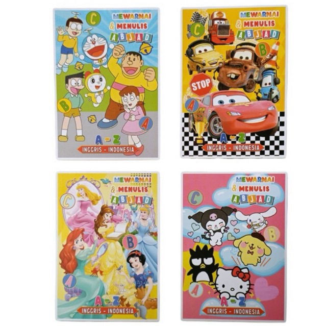 

BUKU MEWARNAI DAN MENULIS ANAK ABJAD INGGRIS INDONESIA