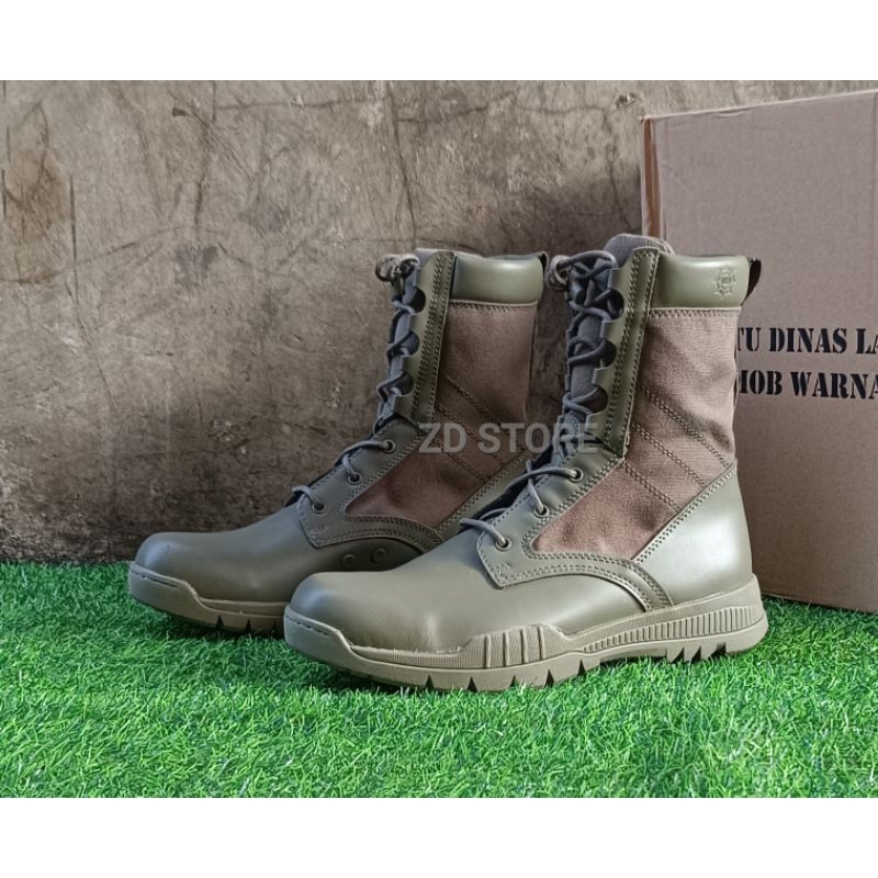Sepatu PDL Hijau Battle Brimob Jatah