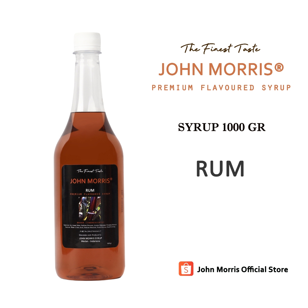 

JOHN MORRIS Rum Syrup 1000 gr