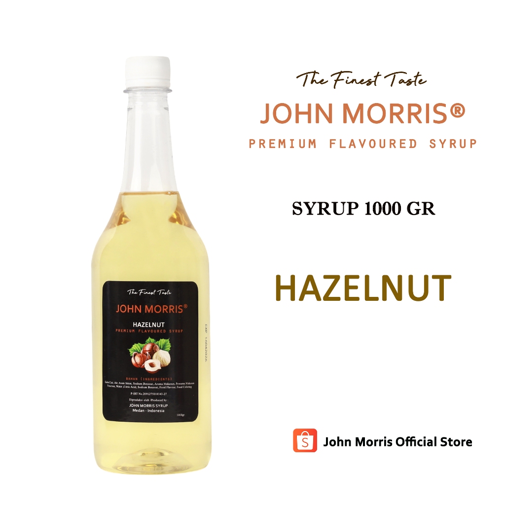 

JOHN MORRIS Hazelnut Syrup 1000 gr