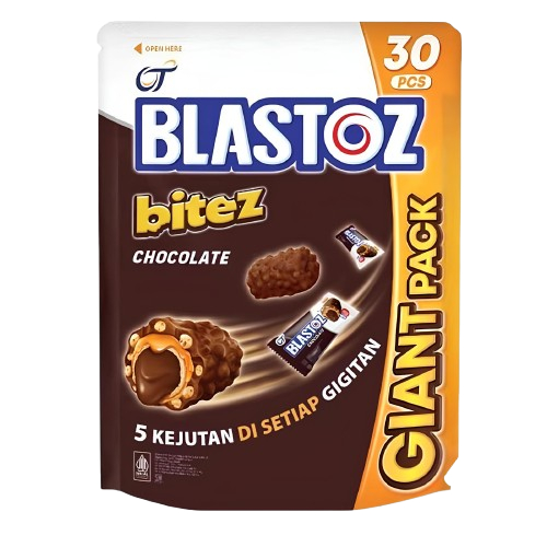 

OT BLASTOZ Bitez Chocolate Giant Pack 30 Pcs 240g @8g