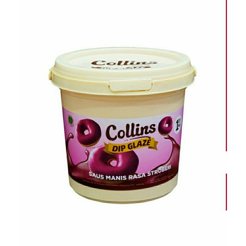 

PALING MURAH !!! SELAI COLLINS DIP GLAZE ( RASA STROBERI 1KG )