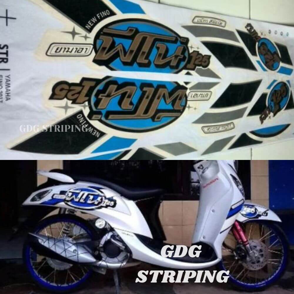Striping Stiker Variasi Mio Fino FI Win 125 Thailand Murah