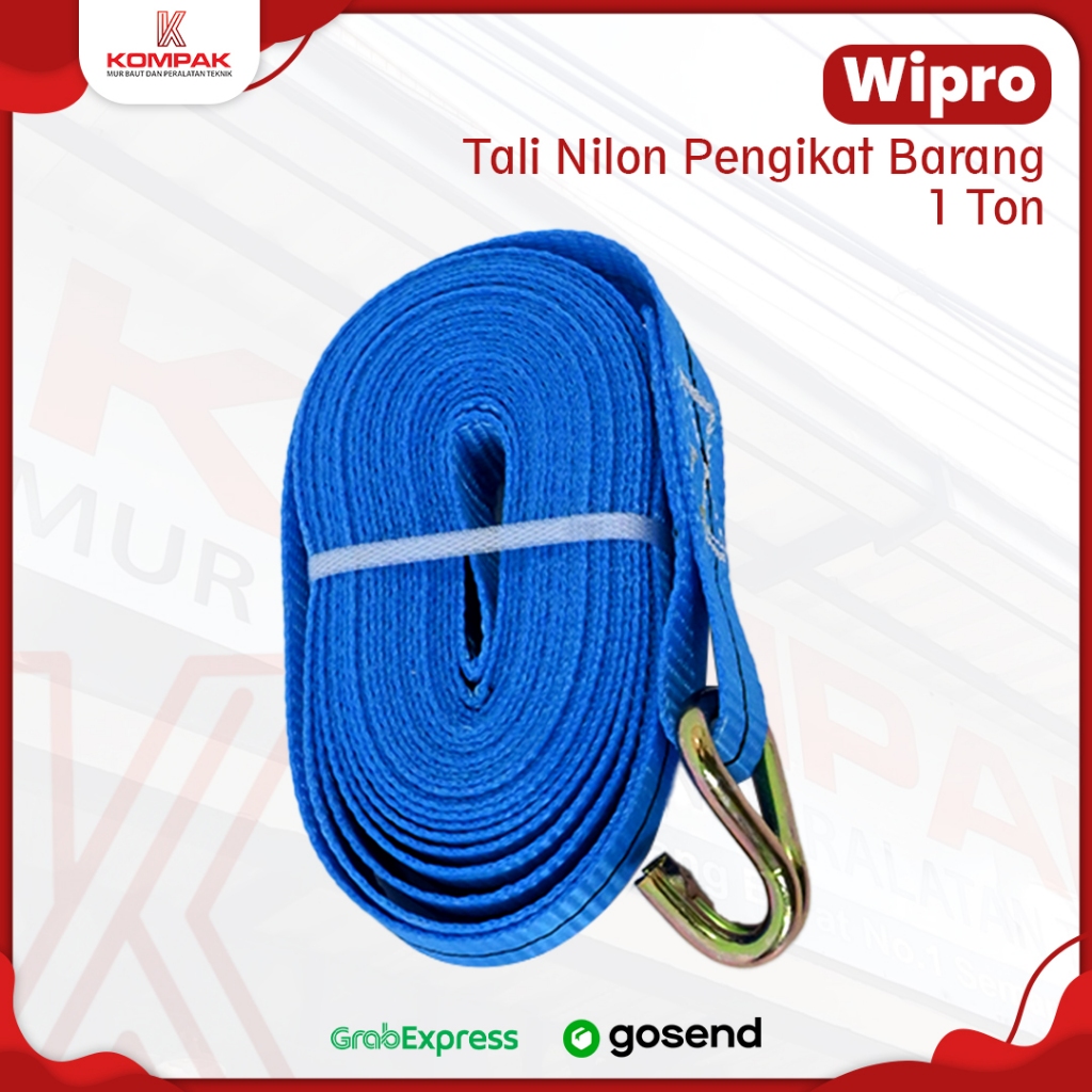 Tali WIPRO 1 Ton 12m webbing cargo / tali pengikat / tali miniatur / track belt / sling belt / tali 