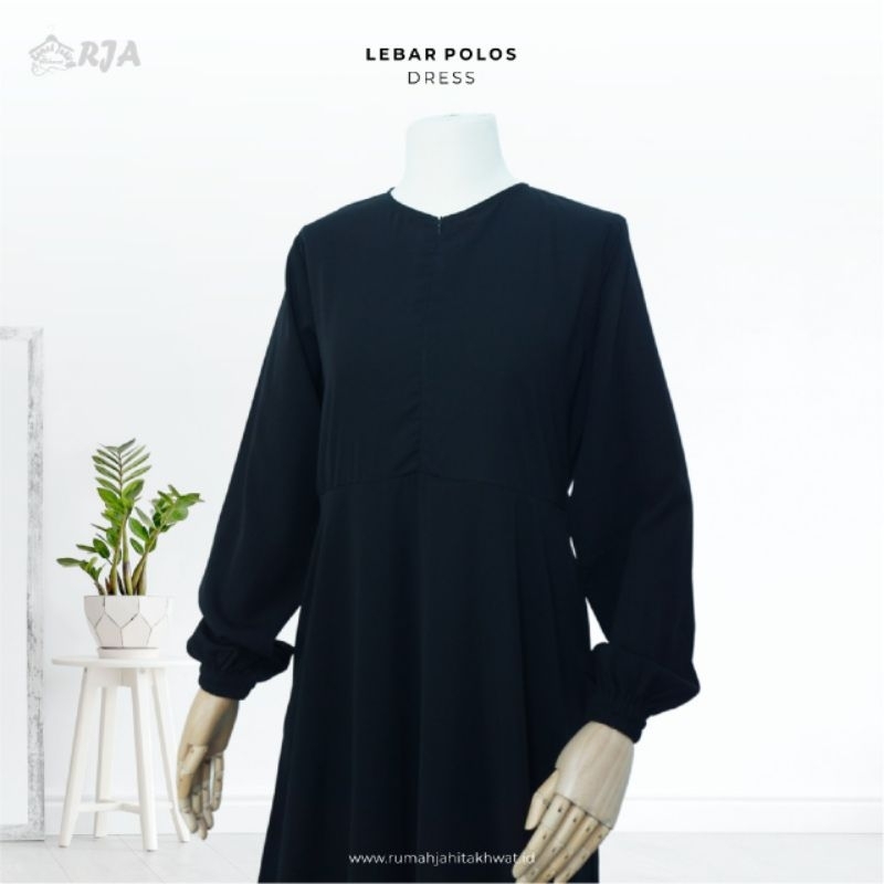 GAMIS POLOS LEBAR POLOS DRESS GAMIS HITAM GAMIS POLOS