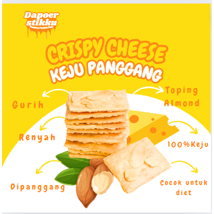

DPS-CRISPY CHEESE CHIPS/KEJU KRISPI KRIPIK KEJU PANGGANG DEBM