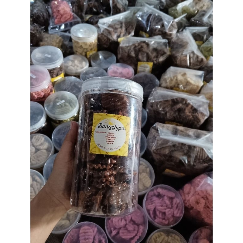 

kripik pisang coklat lumer/ banana melted (1000ml)