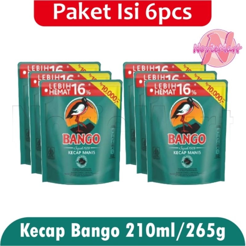 

Bango Kecap Manis Kemasan Reffil 210ml/265g