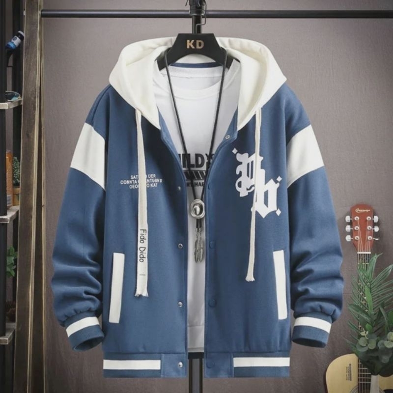 PB jaket baseball Varsity bisbol korea pria wanita import kece