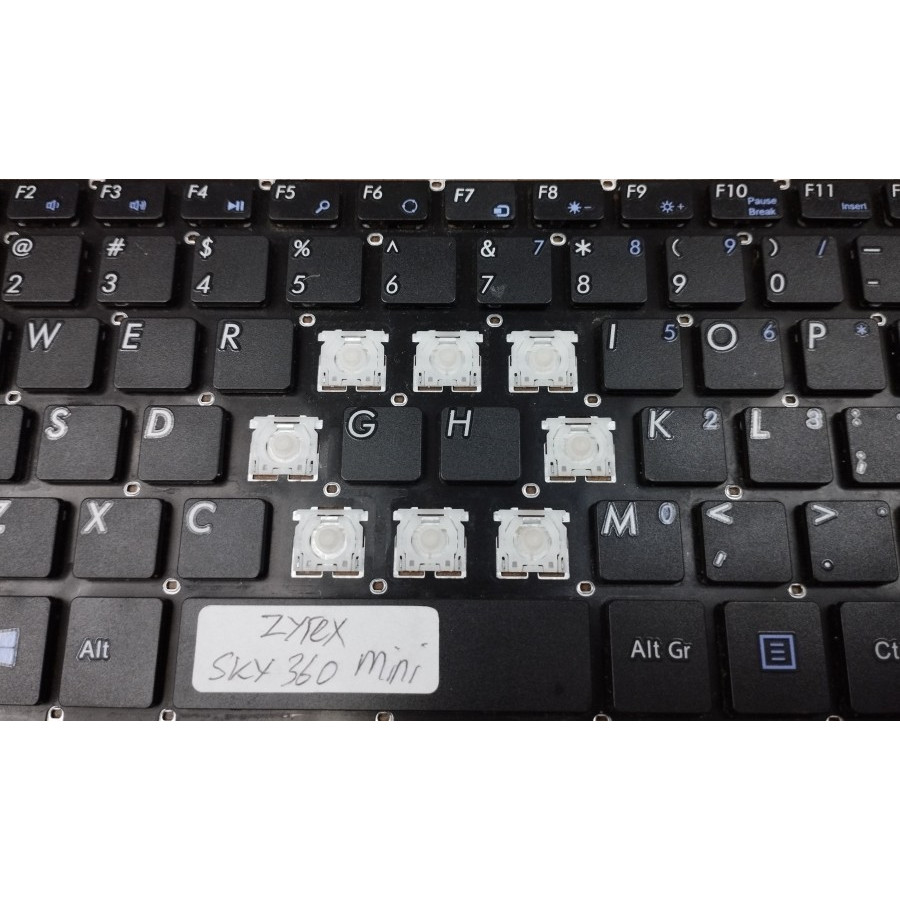 Tuts tombol keyboard Zyrex Sky 360 Mini Series