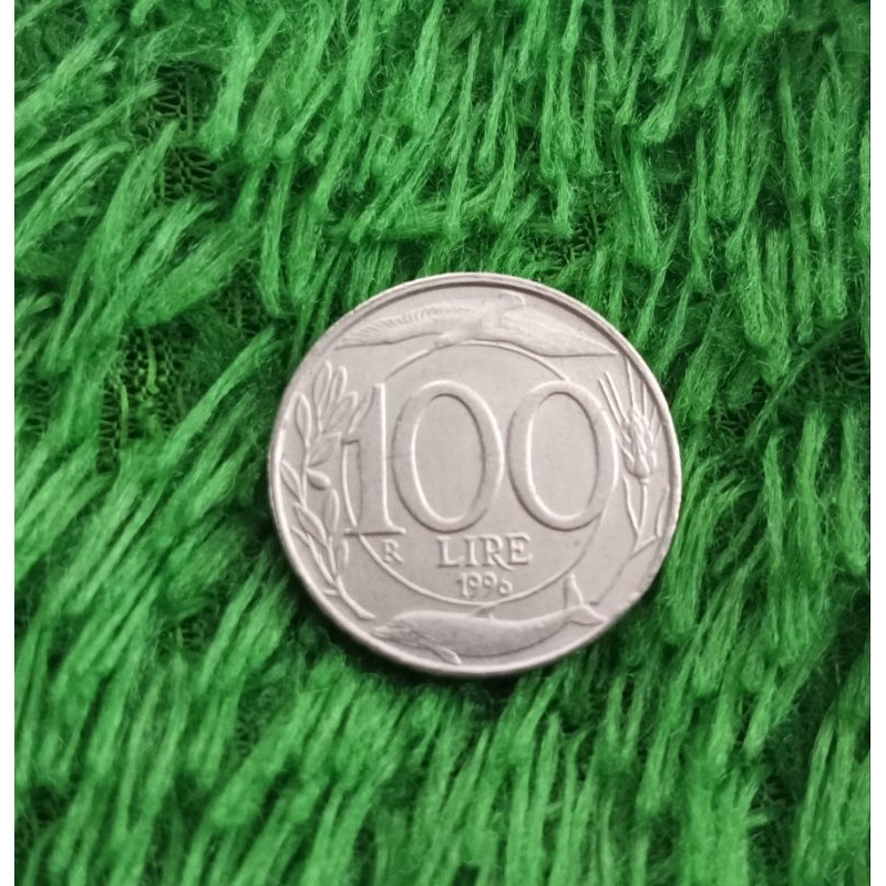 Koin asing Italia 100 Lire 1996