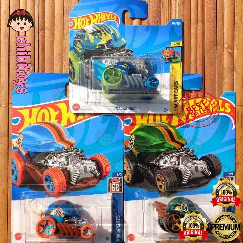 Hot Wheels Head Gasket 2022 2023 Helm Hotrod Fantasy Car Original Mattel