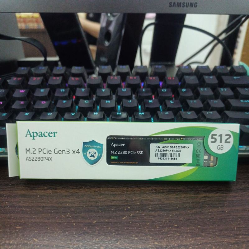 SSD NVME M2 GEN3 512GB / SSD NVME GEN3 APACER 512GB / SSD NVME GEN3 APACER AS2280PA4X 512GB