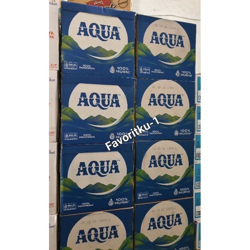 

Air Mineral AQUA Kemasan Botol 1500 ml.1 Dos Isi 12 Botol (OJOL ONLY)