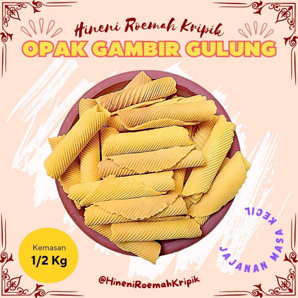 

500 gram Opak Gulung Opak Gambir