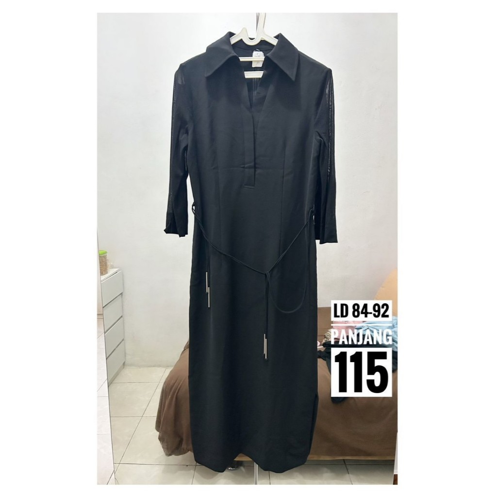 Preloved Dress Overall OL Jumpsuit Kimono Oversize Smoke Brukat Blezer Prada Linen Katun Poplin Poly