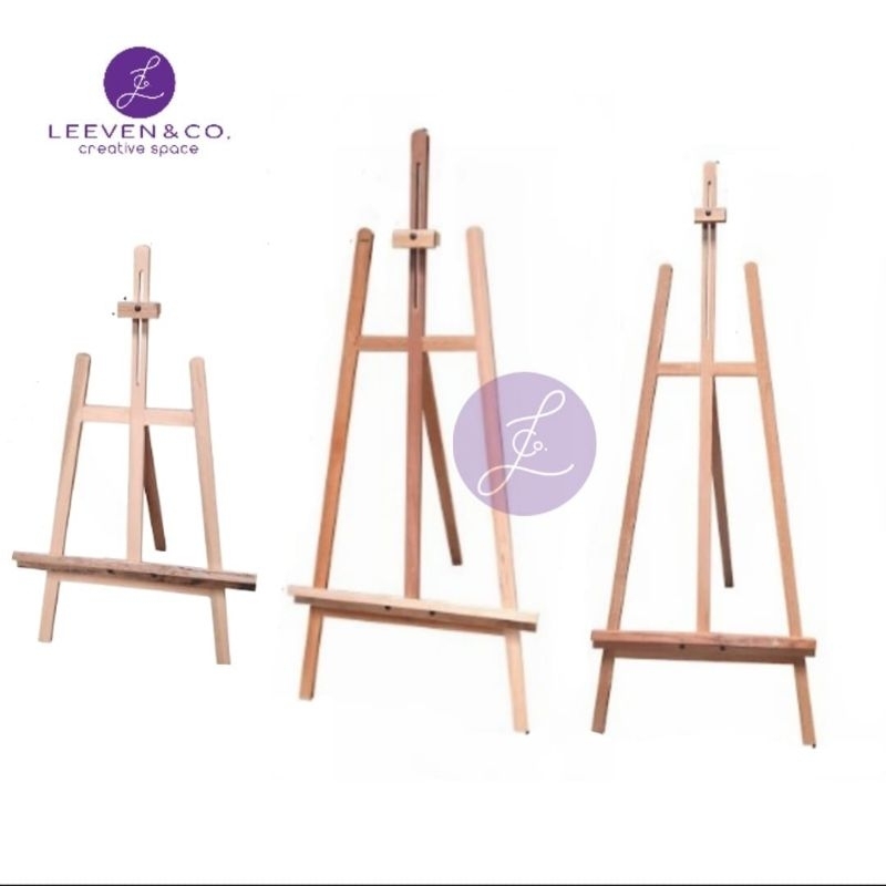 

V-TEC EASEL KAYU / STANDAR LUKIS KAYU KECIL / TANGGUNG / BESAR