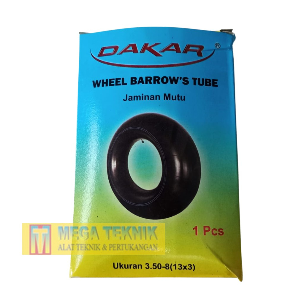 Ban Dalam Kereta Sorong Pasir Ukuran 3.50-8 DAKAR - Ban Dalam Gerobak Sorong Mutu Terjamin
