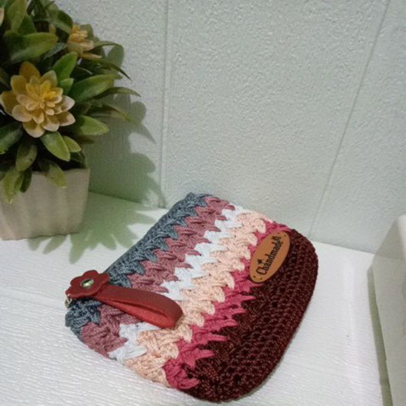 dompet rajut wanita dompet koin