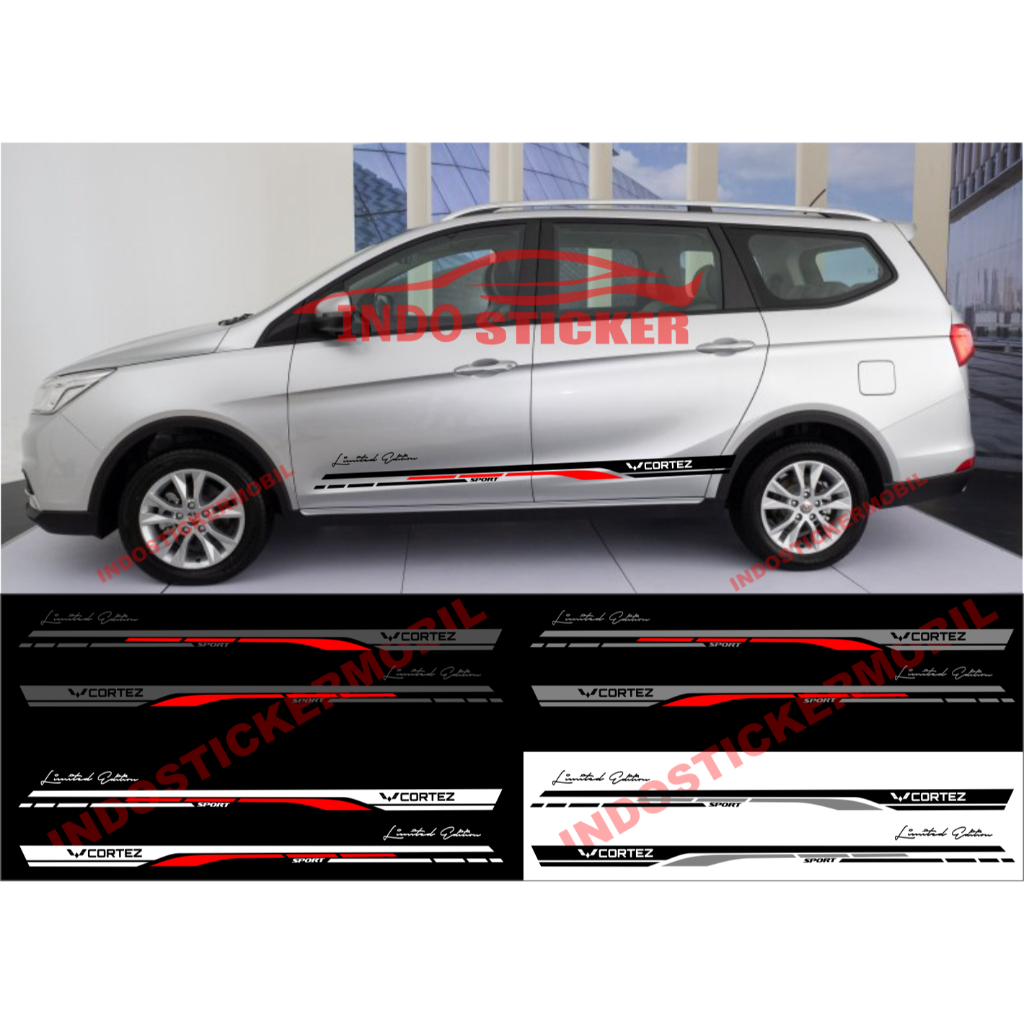 sticker mobil wuling cortez cutting stiker list mobil cortez