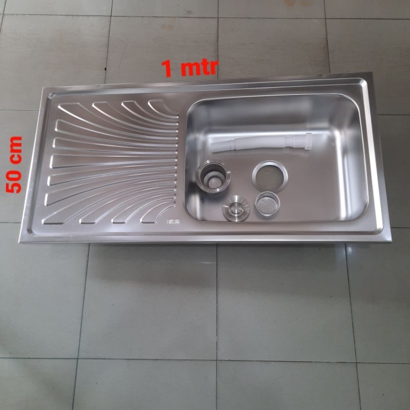 Bak Cuci Piring/BCP 1 lubang sayap 1 mtr