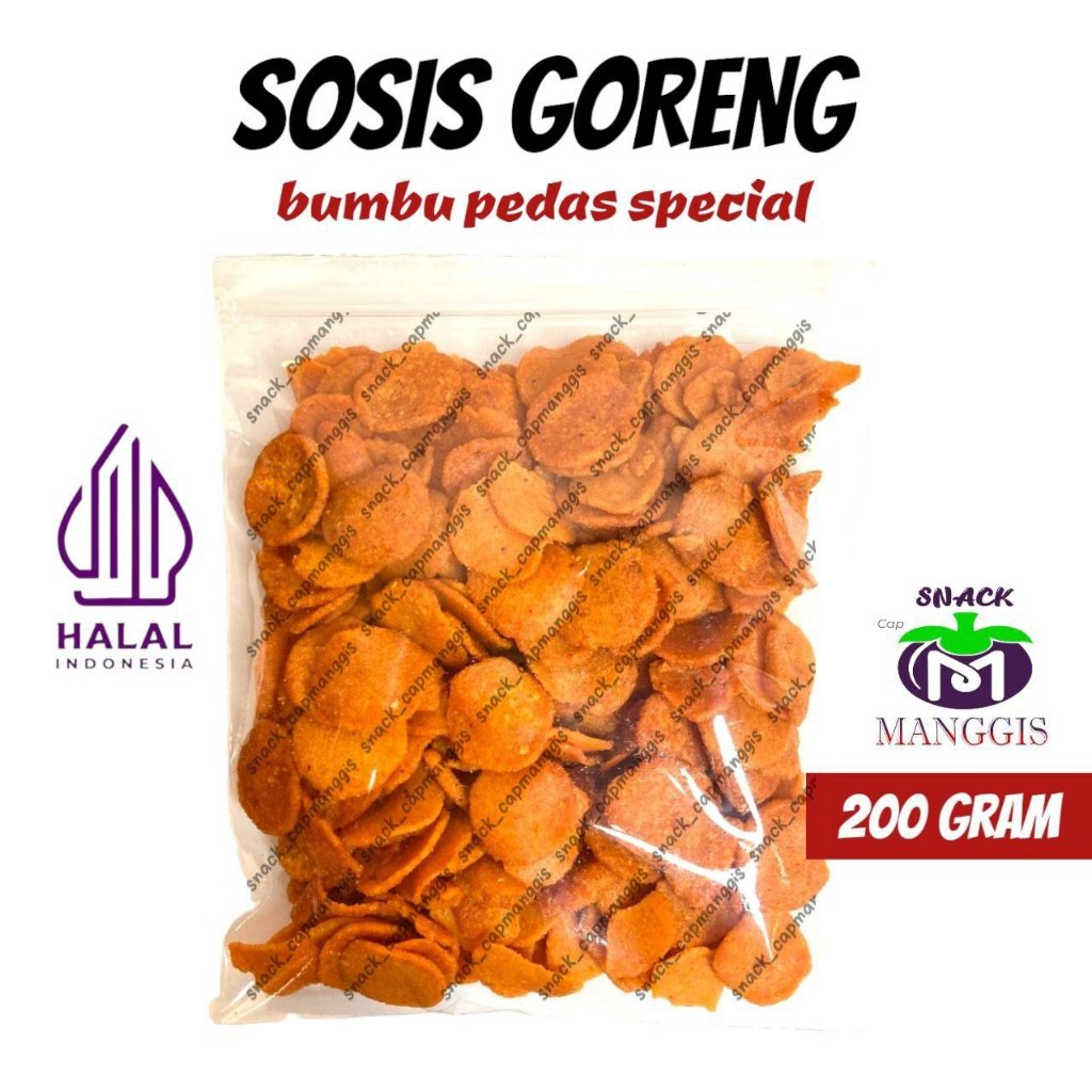 

Sosreng 200 GR Bumbu Special / Sosis Goreng Viral / MANGGIS RAYA/ Pedas Nikmat