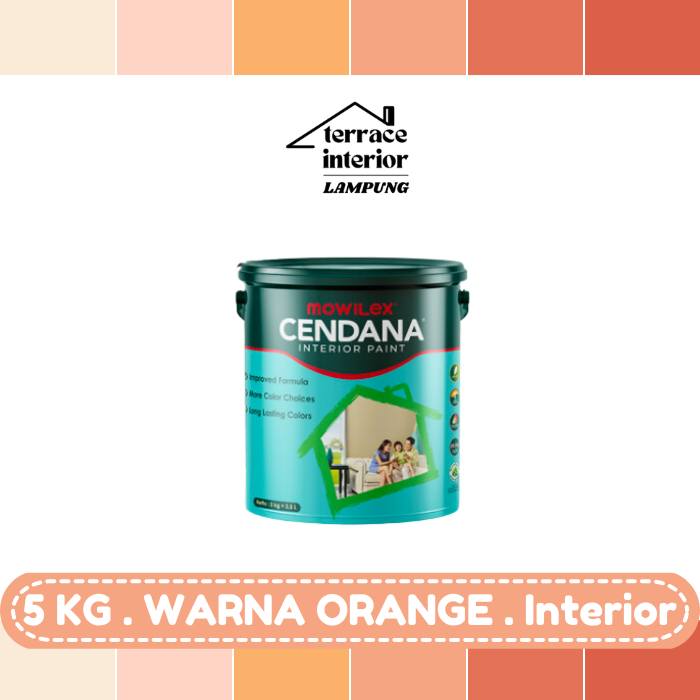 Cat Tembok Mowilex Cendana Interior Warna Orange 5kg