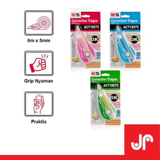 

M&G CORRECTION TAPE /PITA KOREKSI TIPEX KERTAS SEKOLAH ANAK ACT18075