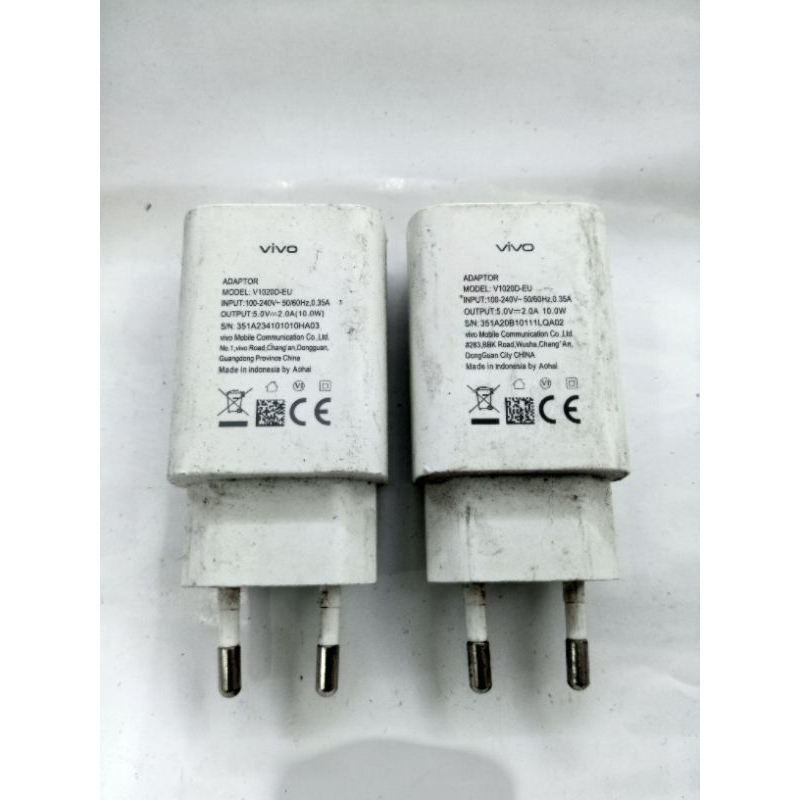 charger V1020D-EU  adaptor charger 5V 2A 10W original cabutan vivo
