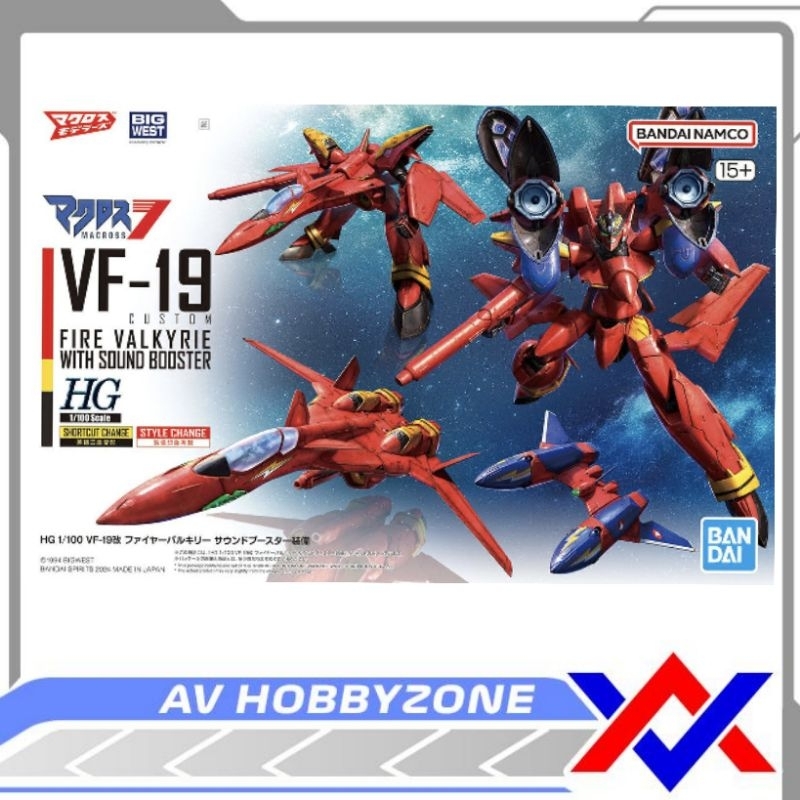 HG VF-19 Fire Valkyrie With Sound Booster (1/100) Bandai