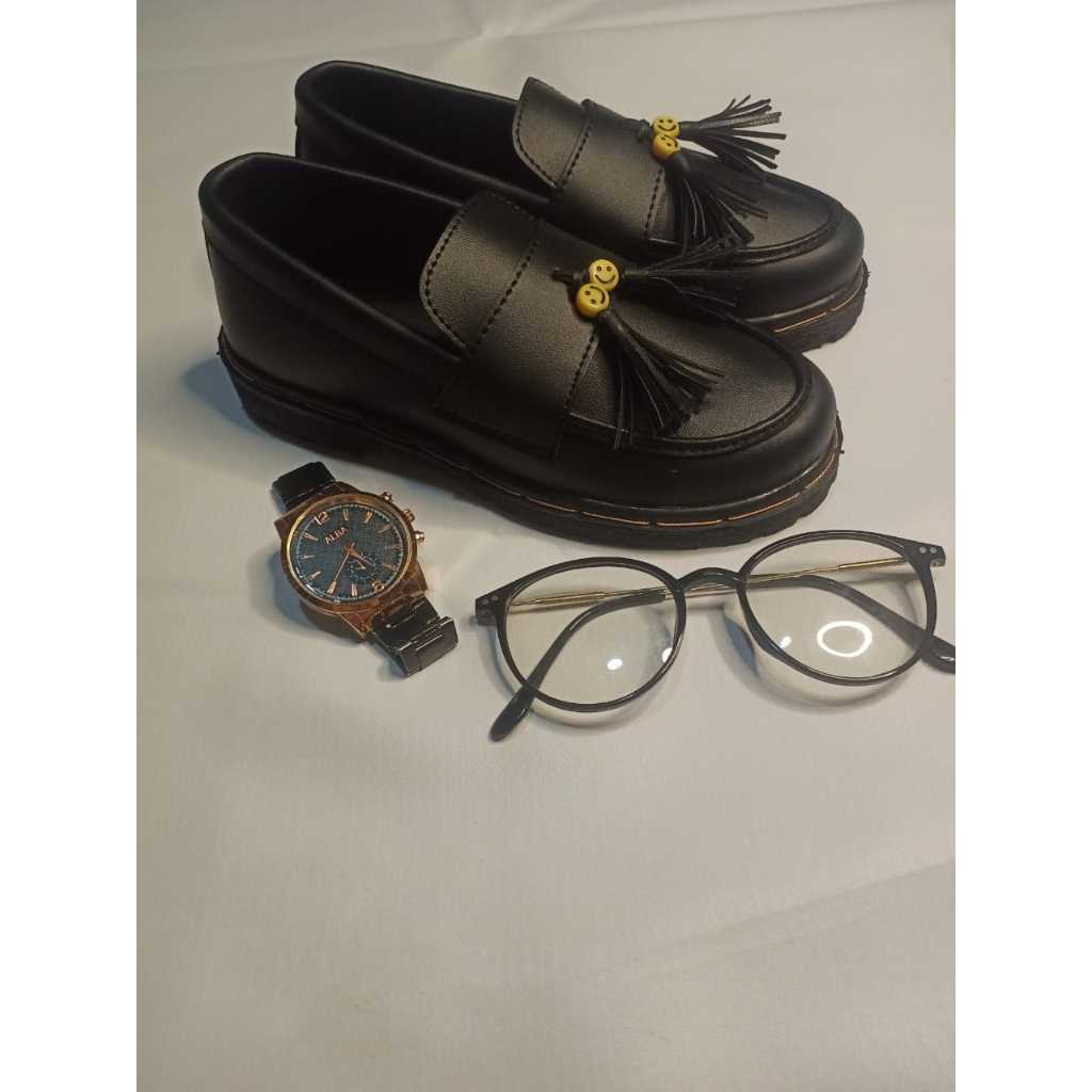 SMILE Sepatu Anak Docmart Lofers Slip On Anak Laki-Laki Perempuan Sepatu Docmart Kids