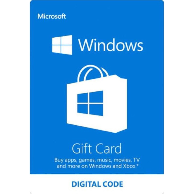 Microsoft Windows Store Gift Card US