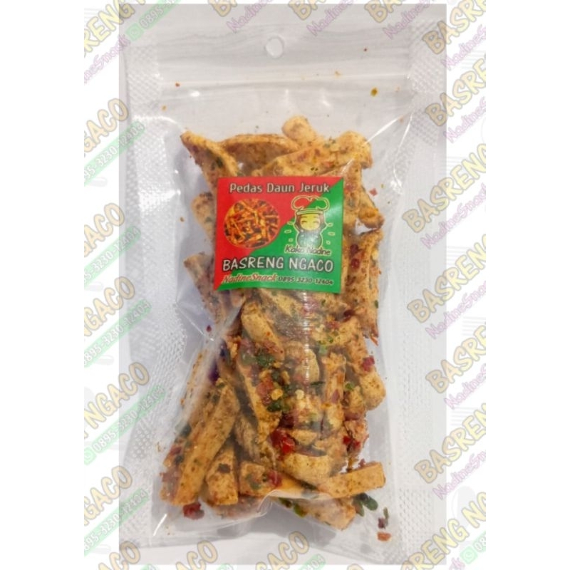

Basreng viral bumbu melimpah pedas daun jeruk 45g